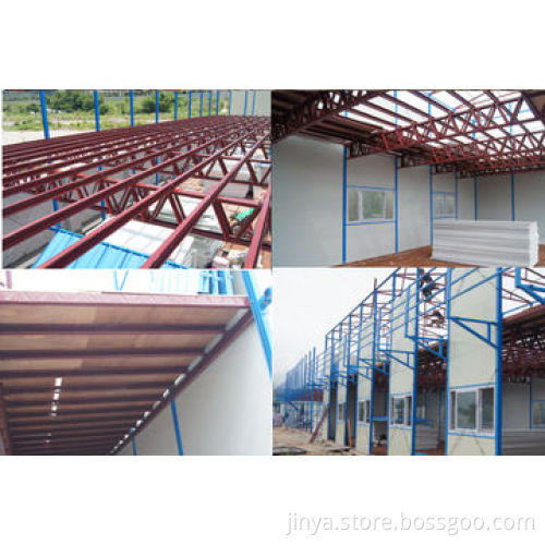 Prefabricated house with light steel structure & customized designs are accepted